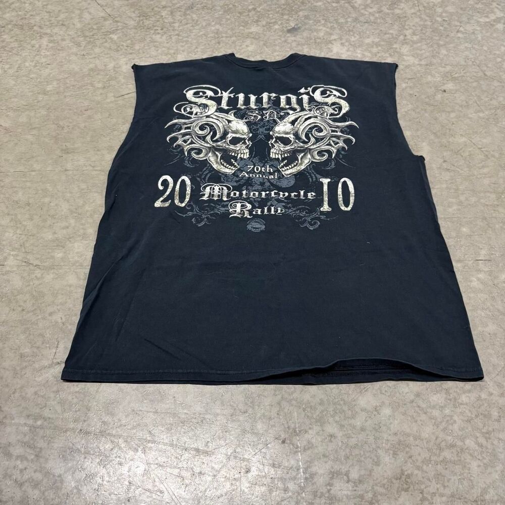 Harley-davidson Men's Black and Grey T-shirt